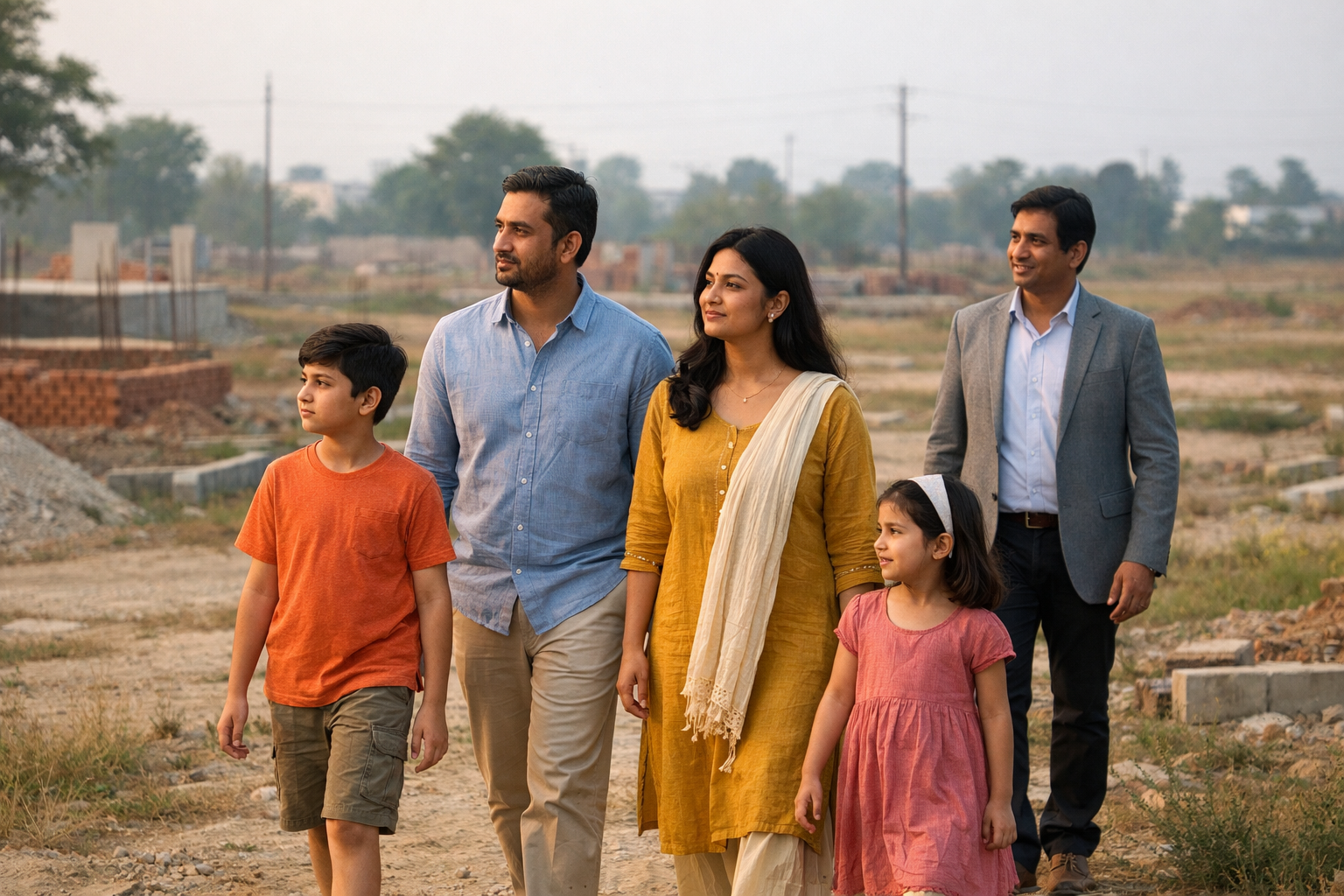 Family site visit with advisor