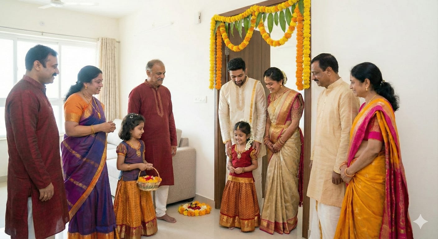 Family Moving Into Home